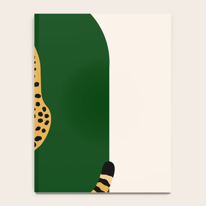 Boho Jungle Green Vintage Arch Oversized Leopard Notebook Gallery Image 4