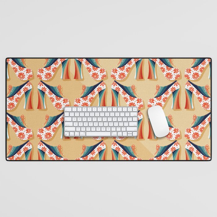 Disco Platforms â Retro Rainbow Desk Mat Gallery Image 1
