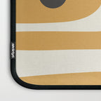 Mid Century Modern Piquet Pattern in Cream, Mustard Gold, and Charcoal Gray Laptop Sleeve Gallery Image 3