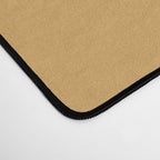 Mid Century Modern Piquet Pattern in Cream, Mustard Gold, and Charcoal Gray Desk Mat Gallery Image 4
