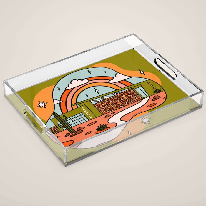 Taurus Mid Century House Acrylic Tray Gallery Image 1