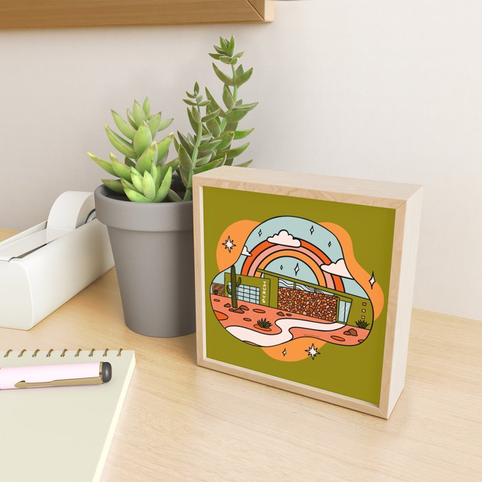Taurus Mid Century House Mini Art Print Gallery Image 2
