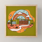 Taurus Mid Century House Mini Art Print Gallery Image 1