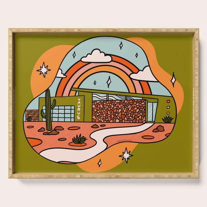 Taurus Mid Century House Serving Tray Gallery Image 1