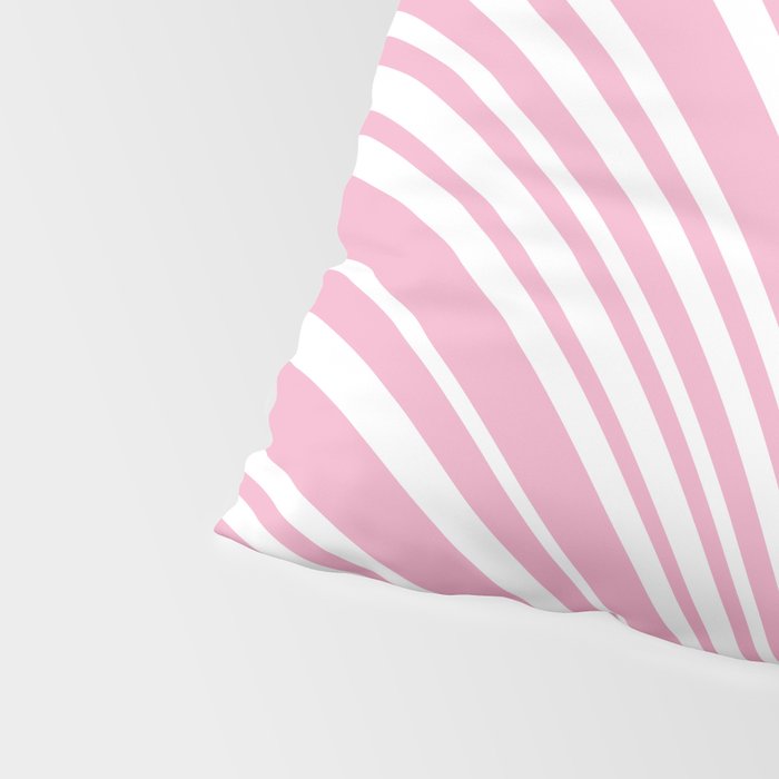 Wavy Stripes XXXI - Pastel Pink  Pillow Sham Gallery Image 4