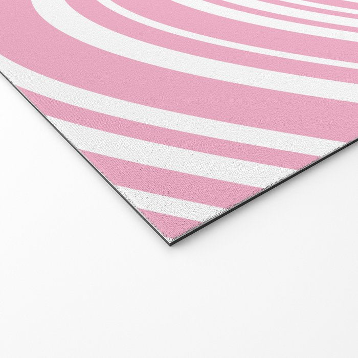 Wavy Stripes XXXI - Pastel Pink  Welcome Mat Gallery Image 2