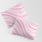 Wavy Stripes XXXI - Pastel Pink  Pillow Sham Gallery Image 3