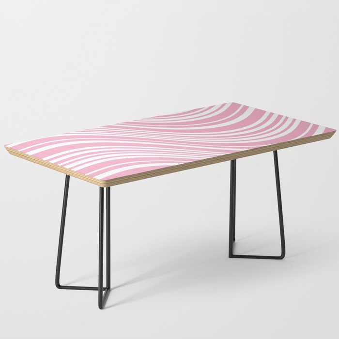 Wavy Stripes XXXI - Pastel Pink  Coffee Table Gallery Image 1