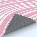 Wavy Stripes XXXI - Pastel Pink  Rug Gallery Image 4