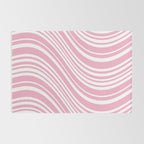 Wavy Stripes XXXI - Pastel Pink  Rug Gallery Image 2