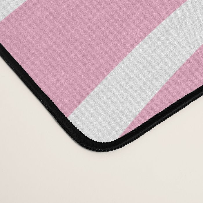 Wavy Stripes XXXI - Pastel Pink  Desk Mat Gallery Image 4