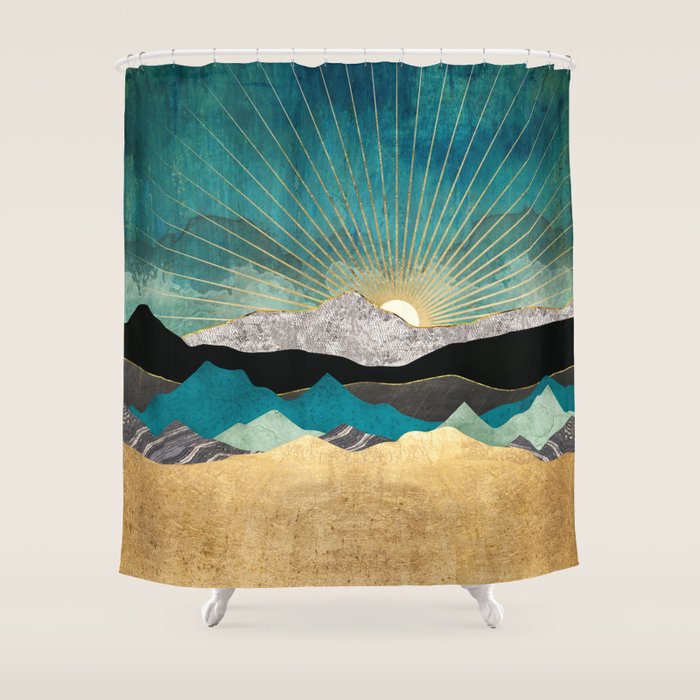 Peacock Vista Shower Curtain Gallery Image 1