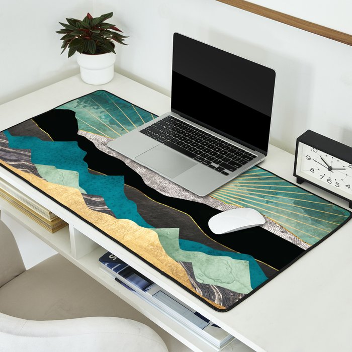 Peacock Vista Desk Mat Gallery Image 2