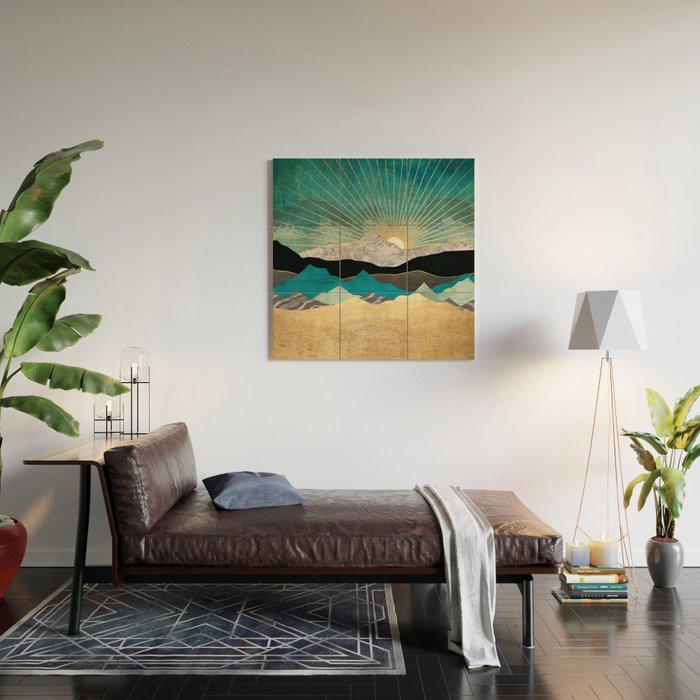 Peacock Vista Wood Wall Art Gallery Image 2