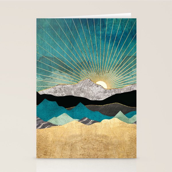 Peacock Vista Stationery Card Gallery Image 1