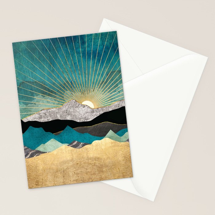 Peacock Vista Stationery Card Gallery Image 2