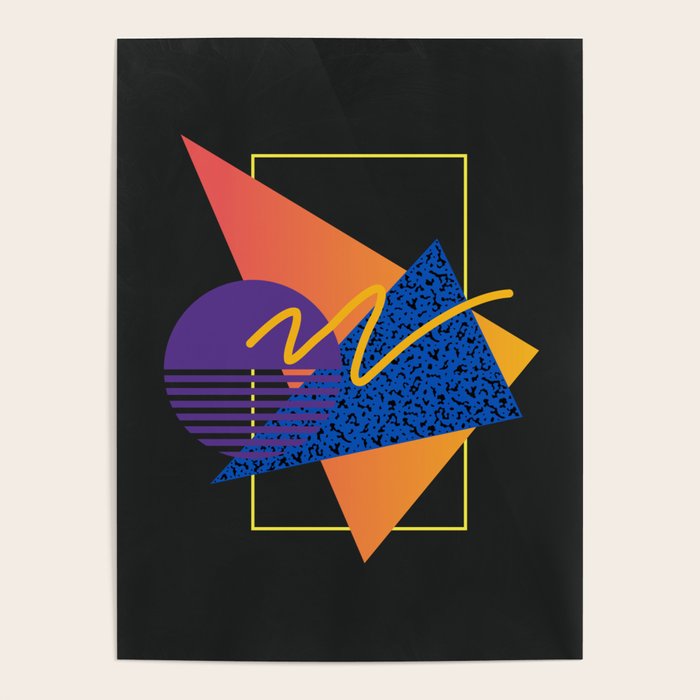 Memphis pattern 113 - 80s / 90s Retro Poster Gallery Image 4