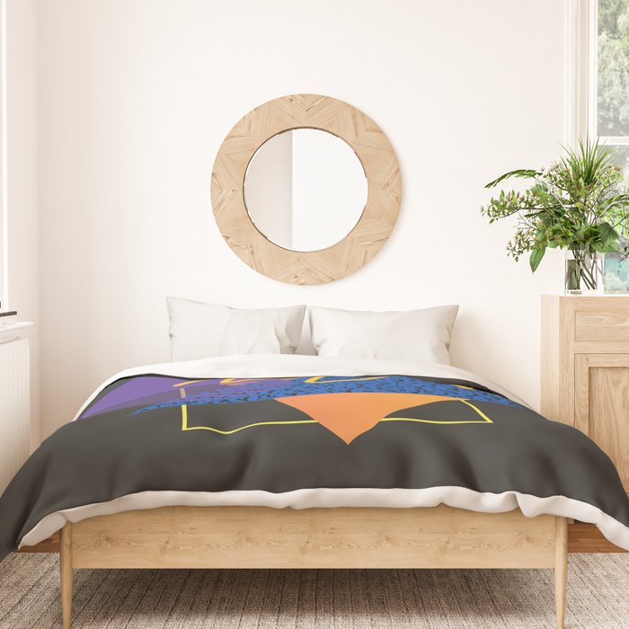 Memphis pattern 113 - 80s / 90s Retro Duvet Cover Gallery Image 3