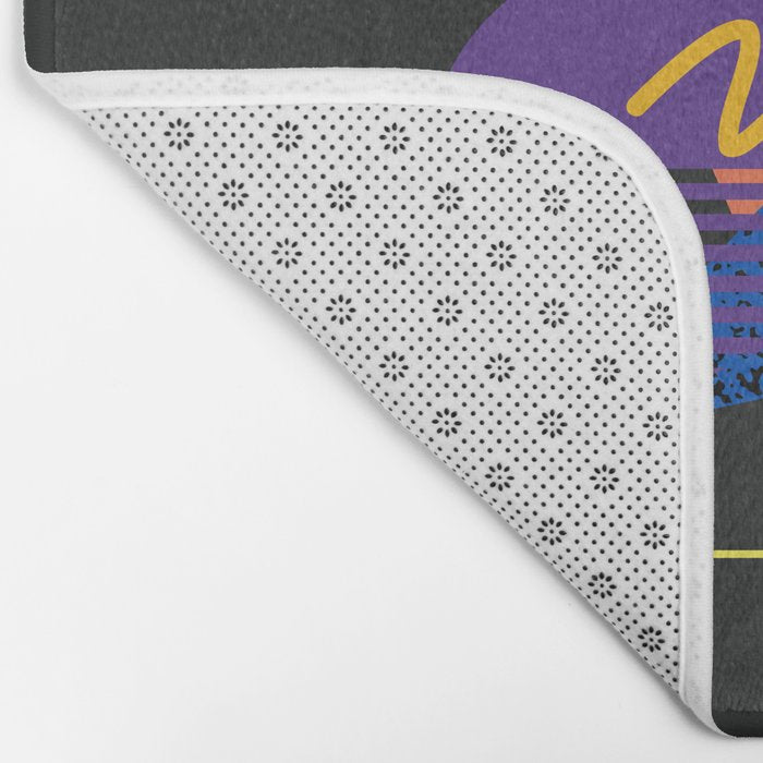 Memphis pattern 113 - 80s / 90s Retro Bath Mat Gallery Image 2