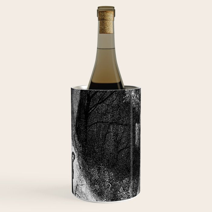 Walking In Dark Forest Divine Comedy Dante Gustave Dore Wine Chiller Gallery Image 3
