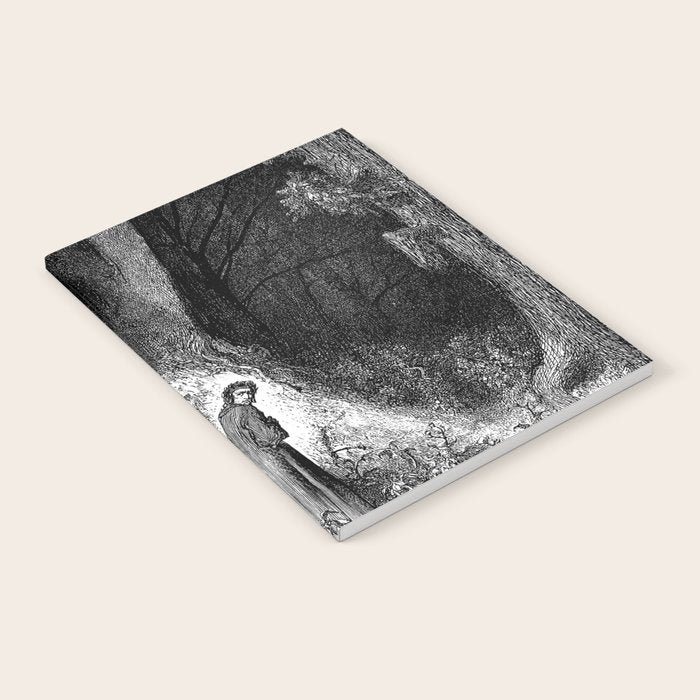 Walking In Dark Forest Divine Comedy Dante Gustave Dore Notebook Gallery Image 2