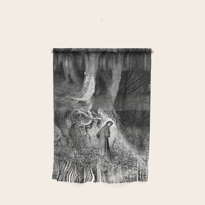 Walking In Dark Forest Divine Comedy Dante Gustave Dore Wall Hanging Gallery Image 1