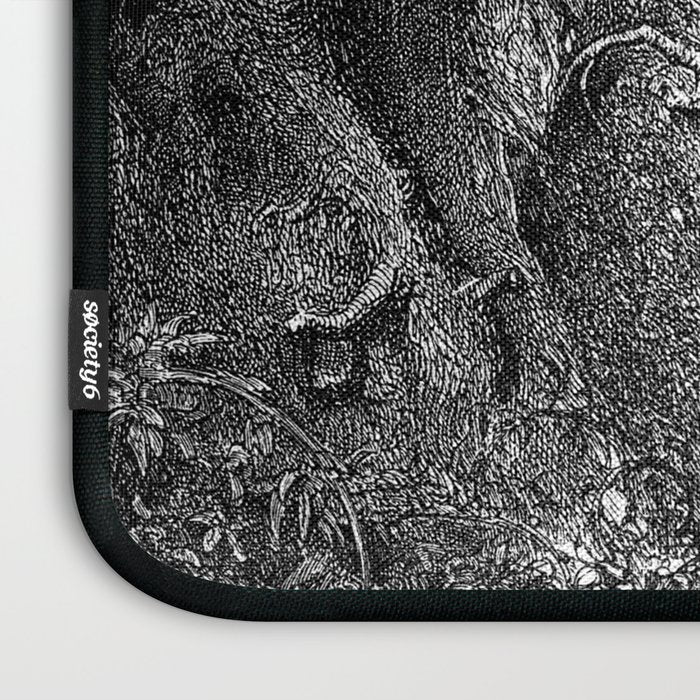 Walking In Dark Forest Divine Comedy Dante Gustave Dore Laptop Sleeve Gallery Image 3