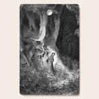 Walking In Dark Forest Divine Comedy Dante Gustave Dore Cutting Board Gallery Image 1