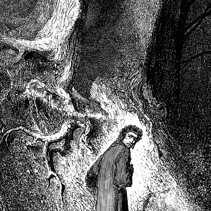 Walking In Dark Forest Divine Comedy Dante Gustave Dore Coffee Mug Gallery Image 2