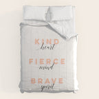 Girl Power - Kind Heart Fierce Mind Brave Spirit Comforter Gallery Image 6