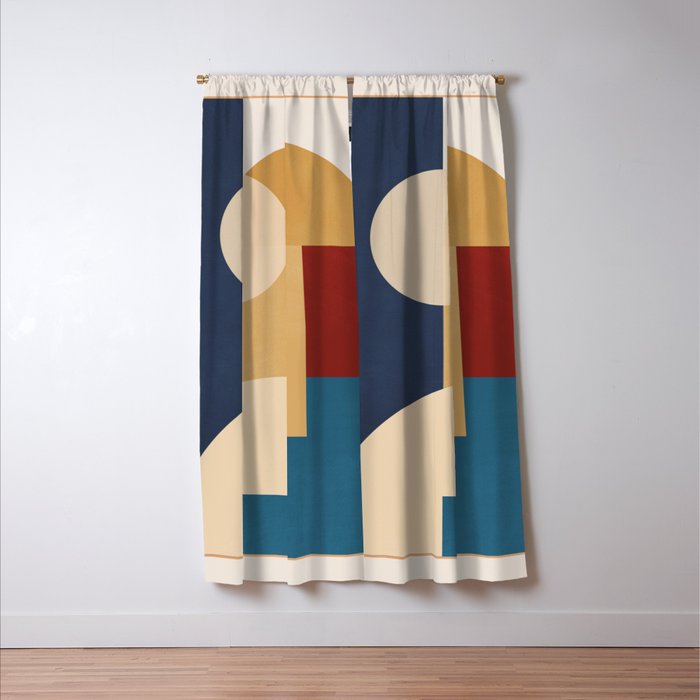 geometric abstract 188 Window Curtain Gallery Image 3