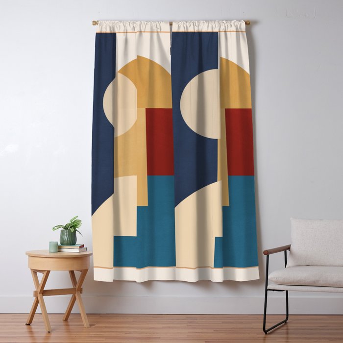 geometric abstract 188 Window Curtain Gallery Image 5