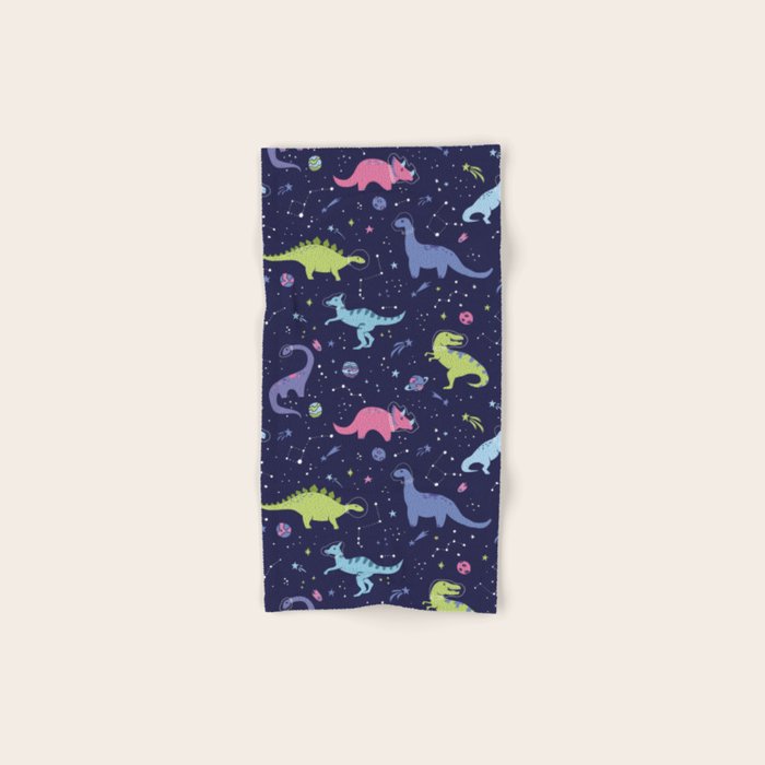Dinosaurs in Space Bath Towel Gallery Image 1