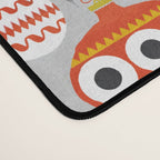 Retro christmas ornaments pattern Desk Mat Gallery Image 4