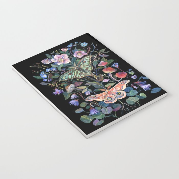 Moon Moth Mushroom Notebook Gallery Image 3