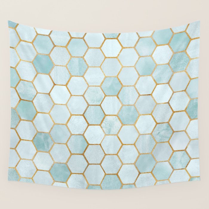 Mermaid Stone with Metallic Accent Wall Tapestry Gallery Image 1