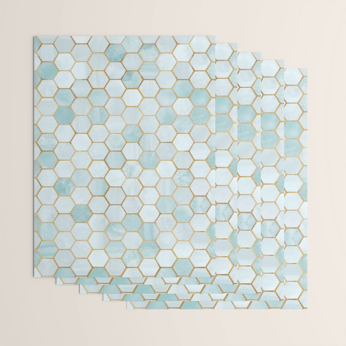 Mermaid Stone with Metallic Accent Wrapping Paper Gallery Image 3