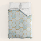 Mermaid Stone with Metallic Accent Duvet Cover Gallery Image 6