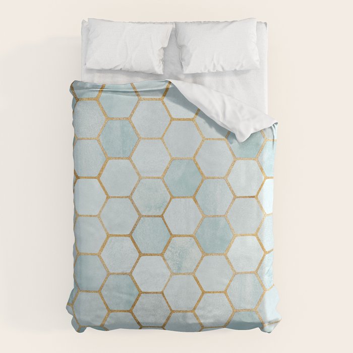 Mermaid Stone with Metallic Accent Duvet Cover Gallery Image 6