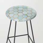 Mermaid Stone with Metallic Accent Stool Gallery Image 2