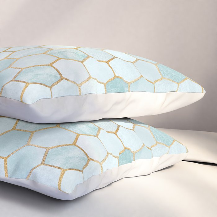 Mermaid Stone with Metallic Accent Pillow Sham Gallery Image 3