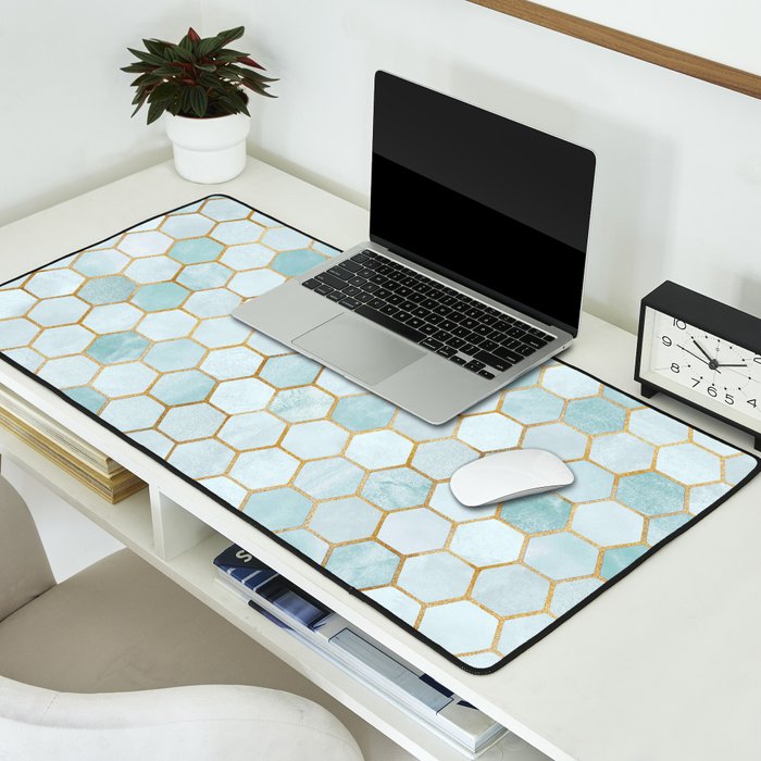 Mermaid Stone with Metallic Accent Desk Mat Gallery Image 2