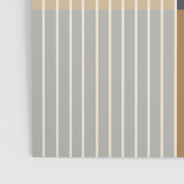 Color Block Line Abstract LIV Neutral Nautical Poster Gallery Image 3