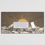 Mountainscape 6 - Night Sun Desk Mat Gallery Image 1