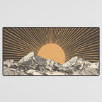 Mountainscape 6 - Night Sun Desk Mat Gallery Image 3