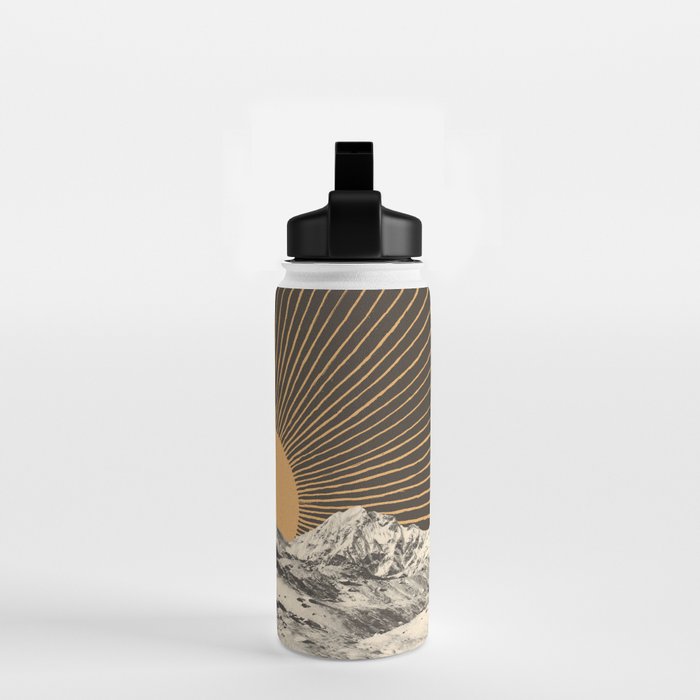 Mountainscape 6 - Night Sun Water Bottle Gallery Image 2