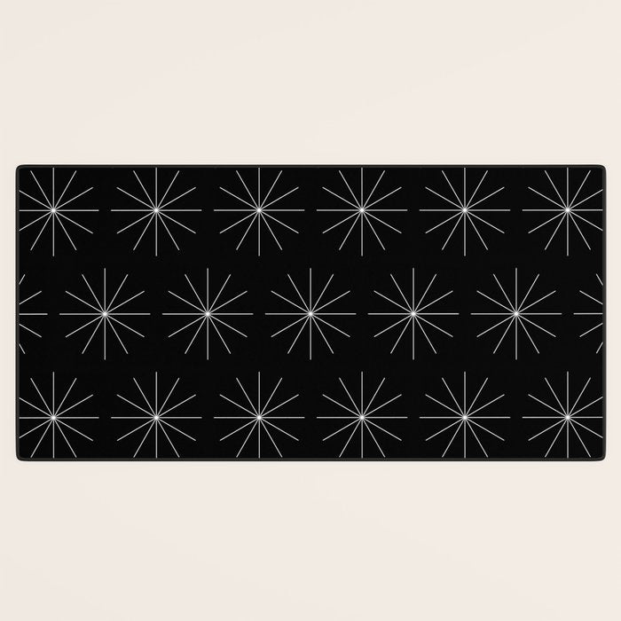 Minimalist Starburst Pattern VII Desk Mat Gallery Image 3