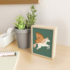 Butterfly Unicorns Frolicking in the Garden - Dark Mini Art Print Gallery Image 2