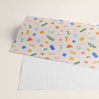 Fun colorful abstract organic shape art pattern Wrapping Paper Gallery Image 2