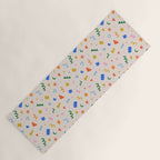 Fun colorful abstract organic shape art pattern Yoga Mat Gallery Image 1